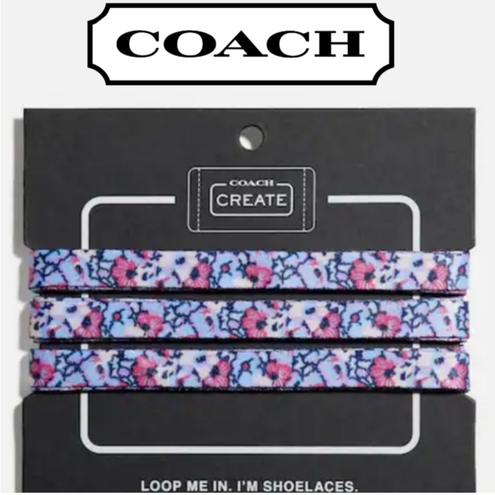 COACH Floral Shoelaces